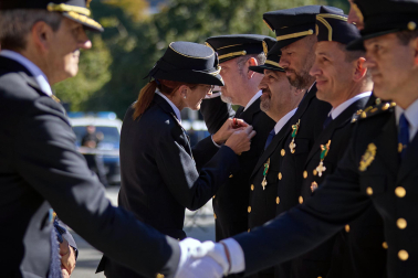 Fotos de la celebración de la festividad de la Policía Nacional en Navarra.