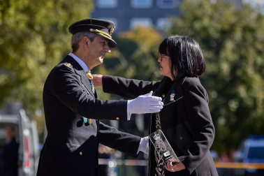 Fotos de la celebración de la festividad de la Policía Nacional en Navarra.