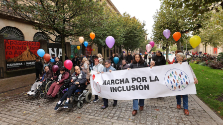 Fotos de la VII Marcha a favor de la inclusión.