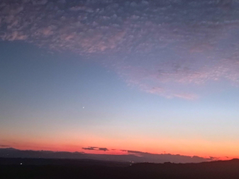 Anocheciendo en Arellano.