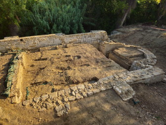 Planta de las excavaciones de la ermita de la Virgen del Pero.
