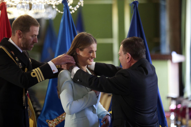 La princesa Leonor recibe el título de Alcaldesa Honoraria de Oviedo.