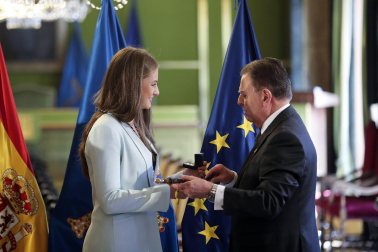 La princesa Leonor recibe el título de Alcaldesa Honoraria de Oviedo.