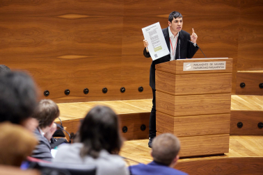 Fotos de la final del XV Torneo de Debate de Bachillerato celebrada en el Parlamento de Navarra.