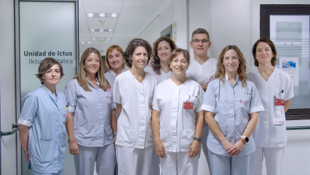 Parte del equipo que atiende la Unidad Ictus
