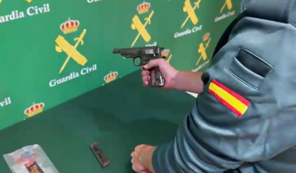 Vídeo del arma incautada por la Guardia Civil en Mutilva