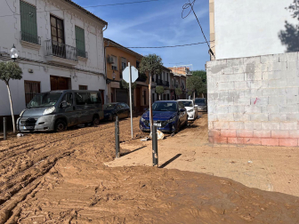 Imágenes de la localidad valenciana de Picaña donde el pamplonés Pablo Rodríguez realiza labores de voluntario tras el paso de la DANA /