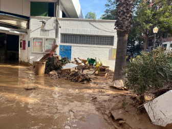 Imágenes de la localidad valenciana de Picaña donde el pamplonés Pablo Rodríguez realiza labores de voluntario tras el paso de la DANA /