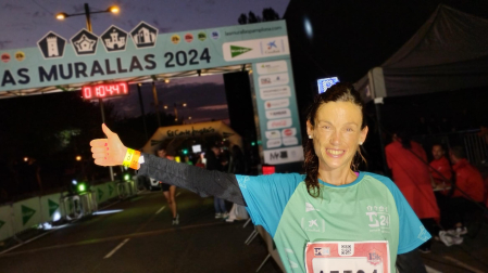 Amaia Melero, ganadora de los 15k de la Carrera de las Murallas
