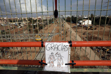 Voluntarios navarros colaboran el las localidades de Massanassa, Seraví y Catarroja /