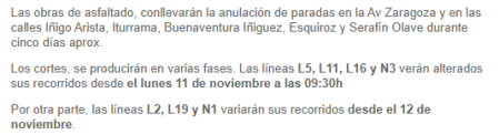 Aviso de la MCP en su página web