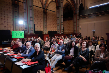 Fotos del concurso Tesis en 3 Minutos celebrado en Pamplona./