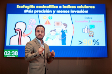 Fotos del concurso Tesis en 3 Minutos celebrado en Pamplona./