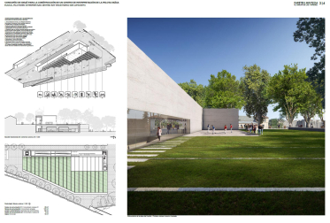 Propuesta 'Pareten Mintzoa' para el futuro Centro de Interpretación de la Pelota Vasca