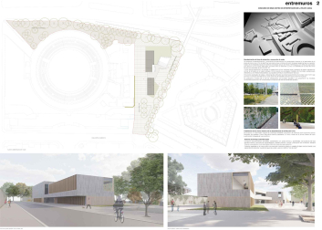 Propuesta 'Entremuros' para el futuro Centro de Interpretación de la Pelota Vasca