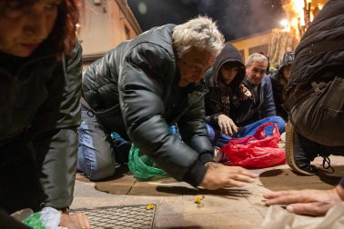 Fustiñana acogió este sábado, 16 de noviembre, el tradicional lanzamiento de nueces /