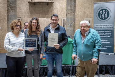 Fotos del acto de entrega de los premios Tomás Belzunegui. /