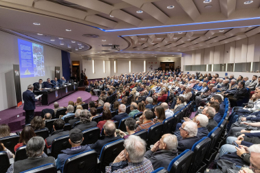 Presentación del libro 'Navarra. Tiempo y espacio'.