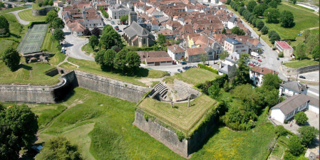 Vista aérea de Navarrenx