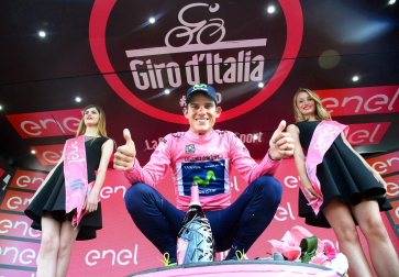Andrey Amador llegó a ser líder del Giro de Italia.