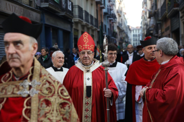 Celebración de San Saturnino en Pamplona.