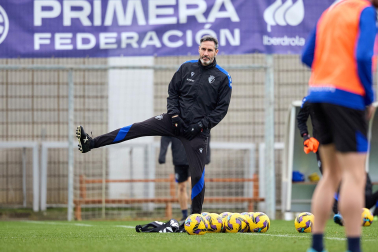 Entrenamiento de Osasuna, este viernes en Tajonar.
