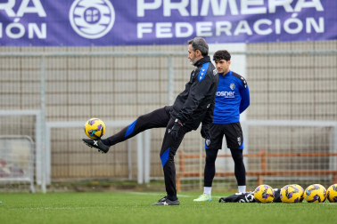 Entrenamiento de Osasuna, este viernes en Tajonar.