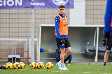 Entrenamiento de Osasuna, este viernes en Tajonar.