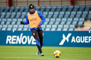 Entrenamiento de Osasuna, este viernes en Tajonar.