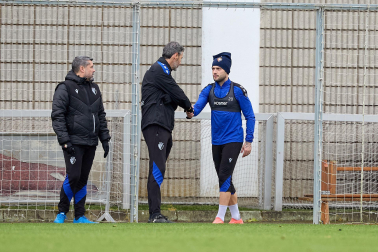 Entrenamiento de Osasuna, este viernes en Tajonar.