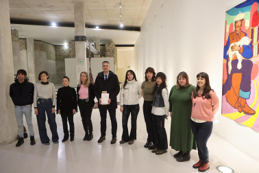 Fotos de la exposición en Baluarte de 8 proyectos del 'Programa de ayudas a las artes plásticas'./