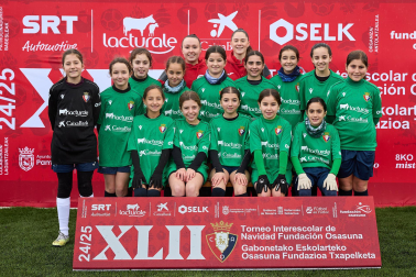 LARRAONA CLARET. El equipo lo forman Naroa Jadraque, Marta Ansó, Martina Buxó, Irati Arruabarrena, Iraia Eizmendi, Irati Irurzun, Jare Echeverría, Carlota Lesaca, Aitana Regolf, Ane Pascal, Sara Pegenaute, Iranzu Molinero, Marta Gironés, Carla Nagore.
