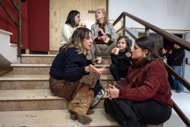 El teatro y el chocolate se fundieron este domingo 29 de diciembre en la Escuela Navarra de Teatro con el tradicional acto /
