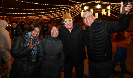 Foto de los disfraces de la Nochevieja 2024 en Pamplona./