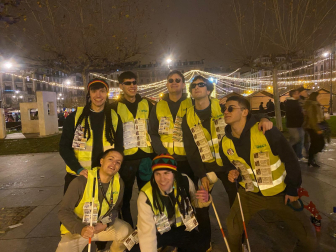 Foto de los disfraces de la Nochevieja 2024 en Pamplona./Álvaro Huarte