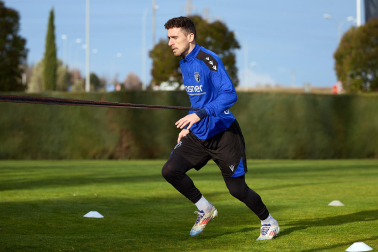 Fotos del entrenamiento de Osasuna este domingo 5 de enero.