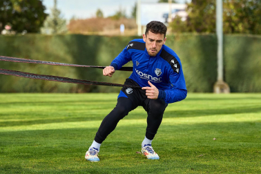 Fotos del entrenamiento de Osasuna este domingo 5 de enero.