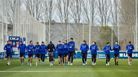 Fotos del entrenamiento de Osasuna este domingo 5 de enero.