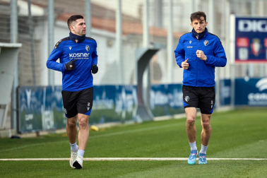 Fotos del entrenamiento de Osasuna este domingo 5 de enero.