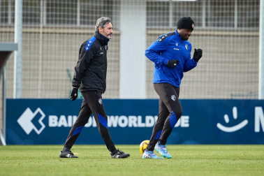 Fotos del entrenamiento de Osasuna este domingo 5 de enero.