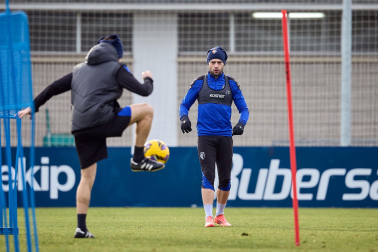 Fotos del entrenamiento de Osasuna este domingo 5 de enero.