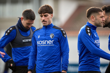 Fotos del entrenamiento de Osasuna este domingo 5 de enero.