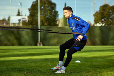 Fotos del entrenamiento de Osasuna este domingo 5 de enero.