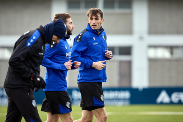 Fotos del entrenamiento de Osasuna este domingo 5 de enero.