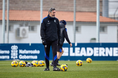 Fotos del entrenamiento de Osasuna este domingo 5 de enero.