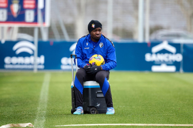 Fotos del entrenamiento de Osasuna este domingo 5 de enero.