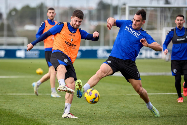 Fotos del entrenamiento de Osasuna este domingo 5 de enero.