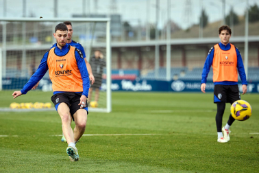 Fotos del entrenamiento de Osasuna este domingo 5 de enero.
