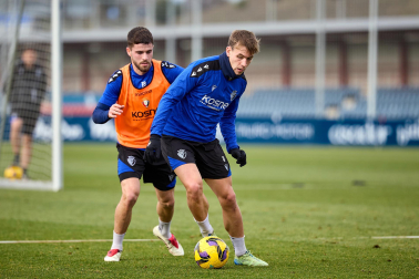 Fotos del entrenamiento de Osasuna este domingo 5 de enero.