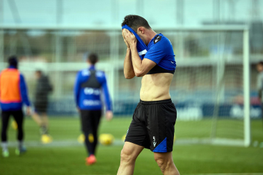 Fotos del entrenamiento de Osasuna este domingo 5 de enero.